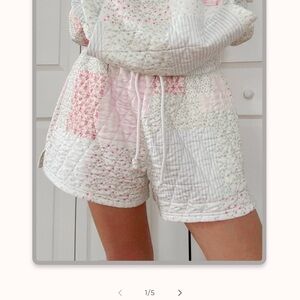 Sunkissed coconut Quilted Pastel Shorts